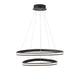 Aries LED Hängeleuchte 2 Ringe Verstellbar in modernem Design mit verstellbaren Lichtkreisen