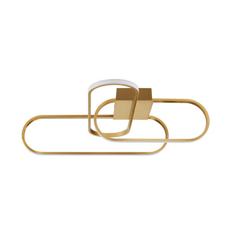 Arte LED Deckenlampe 2600 Lumen mit elegantem Design aus Aluminium und Acryl in Gold.