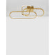 Arte LED Deckenlampe 2600 Lumen - elegante Deckenbeleuchtung mit goldenen Akzenten und modernen Designs.