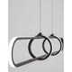 Arte LED Hängelampe 90cm mit modernem Design in Aluminium und Acryl, ideal für stimmungsvolle Beleuchtung.