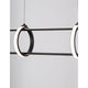 Arte LED Hängelampe 90cm - moderne Deckenleuchte mit eleganten Aluminium- und Acrylelementen.