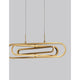 Arte LED Hängeleuchte Verstellbar im eleganten goldenen Design und modernem Stil.