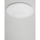 Asterion Deckenlampe Ø 41cm Dimmbar Weiß an einer Wand montiert, modernes Design aus Metall und Acryl.