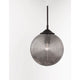 Athena Glas-Pendellampe Ø 25cm in elegantem Design mit metallischen Akzenten und Glasoberfläche.