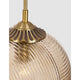 Athena Glas-Pendellampe Ø 25cm mit eleganter Champagner-Farbe und Glasdesign.