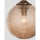 Athena Glas-Pendellampe Ø 25cm mit elegantem, geschliffenem Glas und warmem Licht