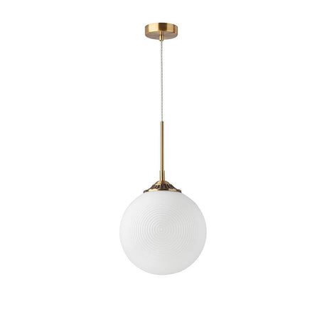 Athena Glas-Pendellampe Ø 25cm mit modernem Design in Champagnerfarbe und Glas, ideal für Ess- oder Wohnzimmer.