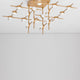 Atomo LED Metall Deckenbeleuchtung Gold mit modernem Design und dekorativen LED-Lampen.