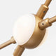 Atomo LED Hängelampe Metall Gold