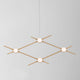 Atomo LED Hängelampe Metall Gold