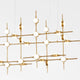 Atomo LED Hängeleuchte 106cm Gold mit einzigartigem Design und LED-Beleuchtung für stilvolle Raumgestaltung.