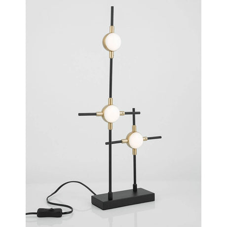 Atomo LED table lamp with a modern design, ideal for dining rooms, living rooms, and bedrooms.