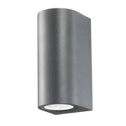 Außenwandleuchte Nero IP54 Dunkelgrau, moderne wetterfeste LED-Wandleuchte aus Aluminium