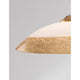 Benito Hängelampe aus Glas mit elegantem Design und dekorativem goldenen Schirm.