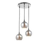 Bennett Hängelampe 3-flammig in Chrom mit eleganten Glaskugeln für modernes Wohndesign.