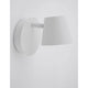 Biagio LED Wandspot Weiß, moderne Wandleuchte mit minimalistischem Design aus weißem Metall.