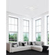 Bilbao LED Deckenlampe Metall in modernem Wohnraum mit heller Lichtstimmung und elegantem Design.