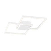 Bilbao LED Deckenlampe Metall in modernem Design mit flachem, quadratischem Profil.