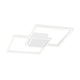 Bilbao LED Deckenlampe Metall in modernem Design mit flachem, quadratischem Profil.