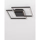 Bilbao LED Deckenlampe Metall in elegantem, quadratischem Design mit warmem Licht.