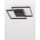 Bilbao LED Deckenlampe Metall mit modernem Design und quadratischem Profil an der Decke.