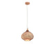 Boho Pendellampe Ø 28cm in Roségold, modernes Design mit hochwertigem Glas und Metall.