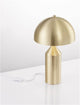Bolt Tischlampe Gold Ø 25cm - elegante Tischleuchte mit goldenem Lampenschirm und modernem Design.