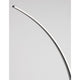 Breton LED Stehlampe mit elegantem gebogenem Design aus schwarzem Aluminium und Acryl.