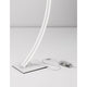 Moderne Breton LED Stehlampe mit schwarzem Aluminium, dimmbaren Kabel und eleganter Form.