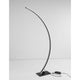 Moderne Breton LED Stehlampe 150cm aus schwarzem Aluminium und Acryl mit Dimmer und 40 W integrierter LED.