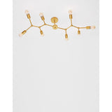 Kalisto kattovalaisimen metalli 8-FLG. Messinki