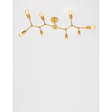 Kalisto kattovalaisimen metalli 8-FLG. Messinki