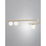 Cantona Hanging Lamp 3-Flame Colors, blanc