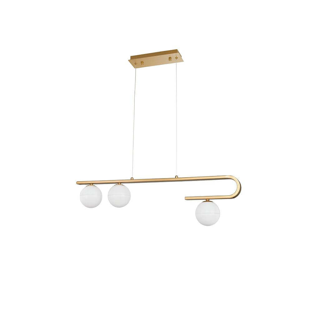 Cantona Hanging Lamp 3-Flame Colors, blanc