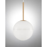 Cantona Hängeleuchte Ø 25cm aus Glas mit goldener Aufhängung, modernes Design für stilvolle Innenräume.