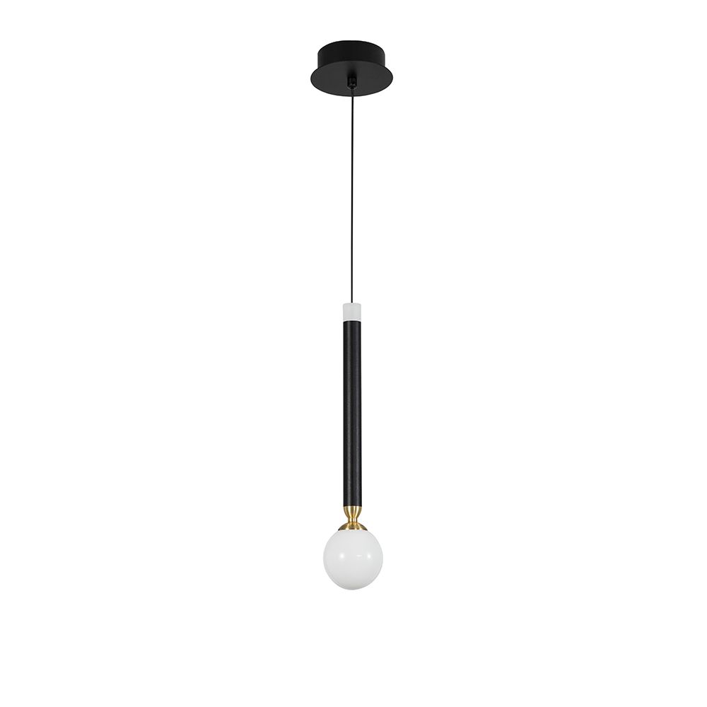 Nova Luce Cayo LED -riipusvalaisin metalli musta