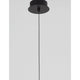 Nova Luce Cayo LED Pendellampe Metall Schwarz - Deckenmontage mit schwarzem Kabel