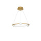 Celia LED Hängelampe Ø 64cm – moderne Aluminium-Glass Pendelleuchte in Weiß/Schwarz, eleganter Esszimmer-Hängeleuchte
