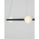 Celia LED Hängelampe Ø 64cm schwarz-weiß Aluminium-Glas Pendelleuchte modern über Esstisch