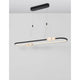 Celia LED Hängeleuchte 100cm in modernem Design mit Aluminium und Glas, ideal für Ess- oder Wohnzimmer.