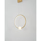 Celia LED Pendelleuchte Ø 43cm in elegantem Gold, modernes Design für Ess- und Wohnzimmer.