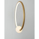 Celia LED Pendelleuchte Ø 43cm in elegantem Gold-Design, moderner Akzent für Ess- oder Wohnzimmer.