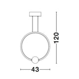 Celia Lampa Lampa LED Ø 43 cm