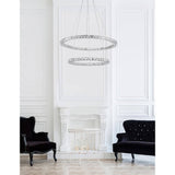 Nova Luce Celine LED crystal hanging light Ø 70cm