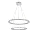 Nova Luce Celine LED Kristall-Hängeleuchte Ø 70cm mit elegantem Design und handgeschliffenem K9-Kristall.
