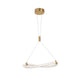 Cerelia LED Hängeleuchte Messing, Gold mit elegantem Design aus Metall und Silikon.