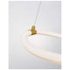 Cerelia LED Hängeleuchte Messing, Gold mit elegantem Design und Silikonumhüllung.