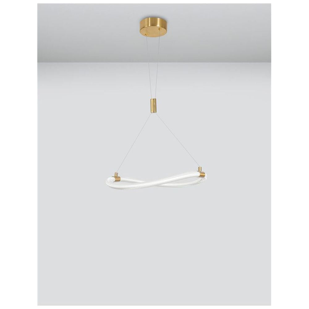 Cerelia LED hanging light brass, gold