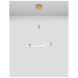 Cerelia LED hanging light brass, gold