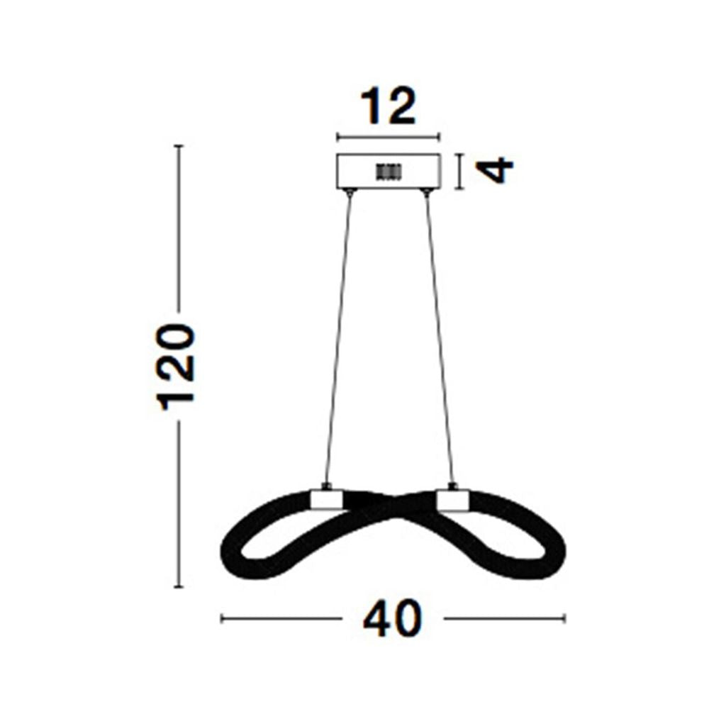 Cerelia LED suspendu en laiton, or